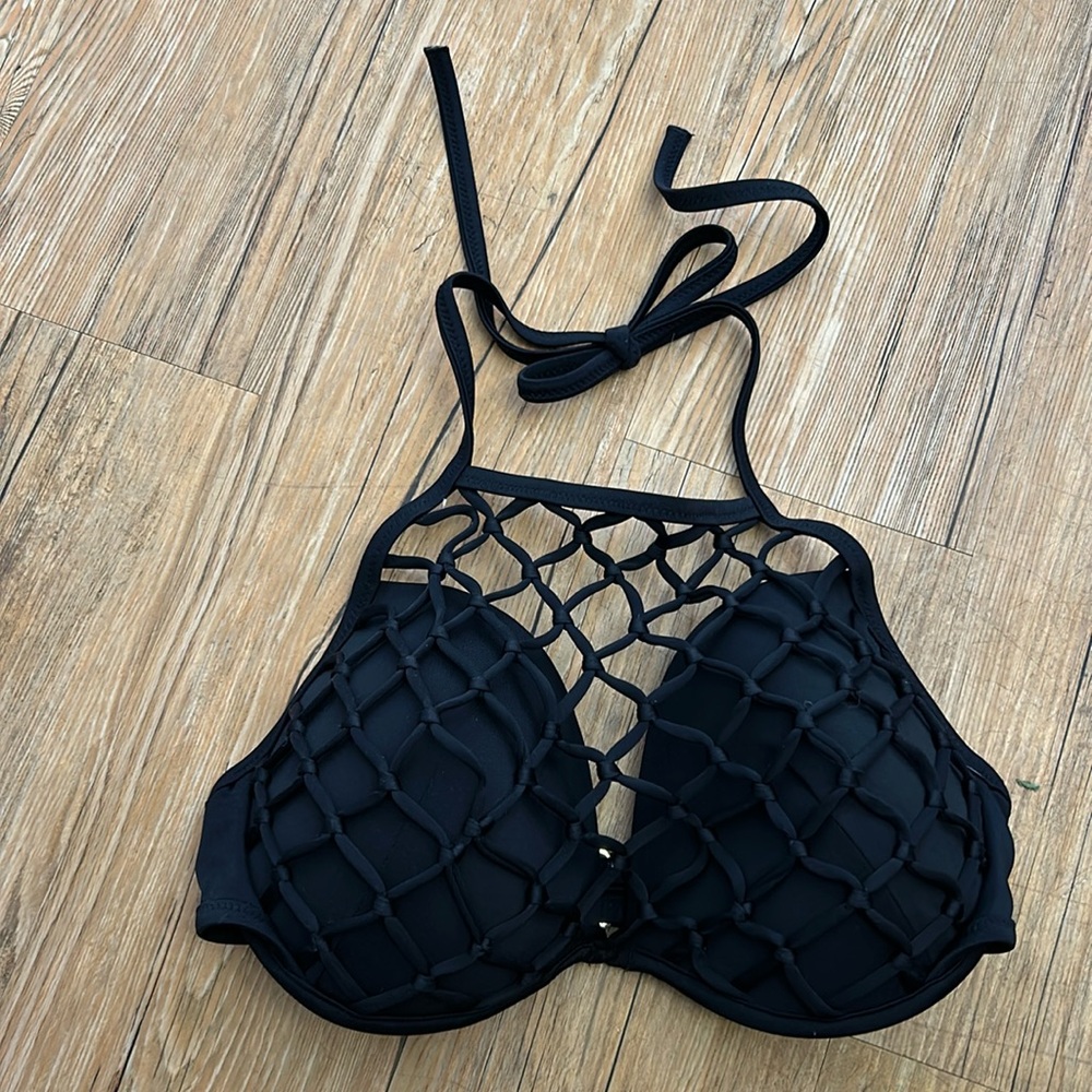 Shade & Shore Bikini Top Black Size 36D